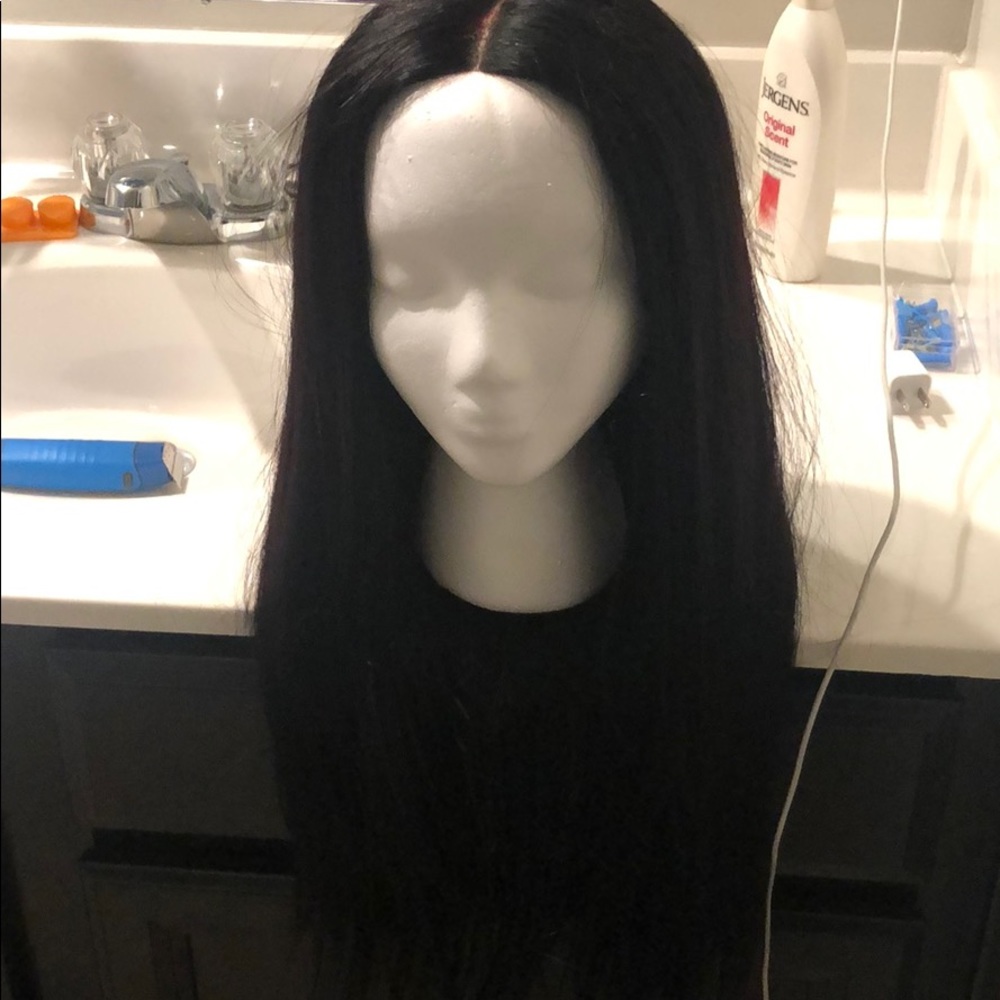 Handmade closure wig